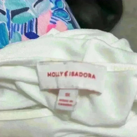 Molly & Isadora 1X off white top with sleeve cutouts Item# 3O - Picture 7 of 8